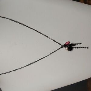 Vintage Cross & Beads Chain Necklace